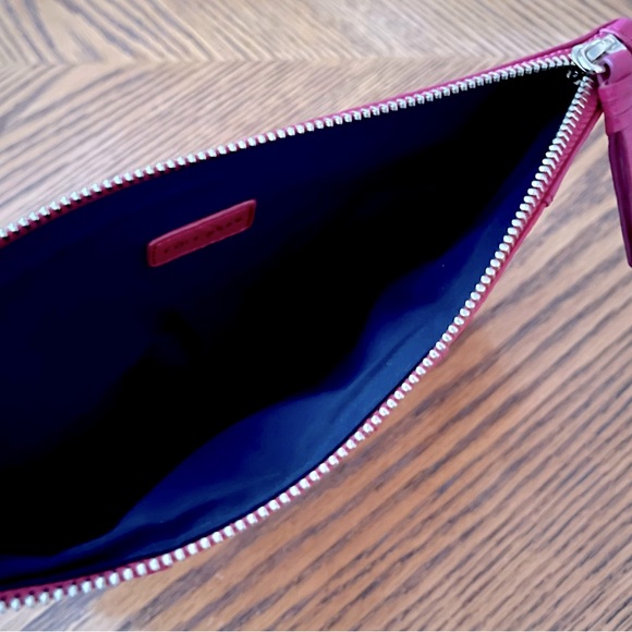 Cole Haan Leather Pouch - Hot Pink - Picture 6 of 10